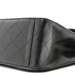 Lambskin Quilted XL Jumbo Single Flap Black