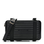 X RIMOWA Aluminum Personal Clutch On Strap Black