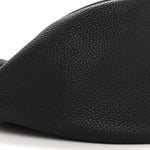 Grained Calfskin Large Slouchy Banana Bag Black