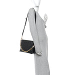 Lambskin Embossed Monogram Coussin PM Black