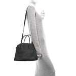 Matte Grained Calfskin Soft Margaux 12 Marine