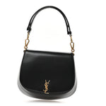 Box Calfskin Mini Voltaire Top Handle Bag Black