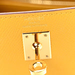 Epsom Kelly Sellier 25 Jaune Ambre