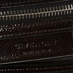Textured Patent Calfskin Small Tri-Color Antigona Black White Brown