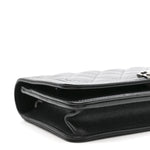 Caviar Quilted Boy Wallet On Chain WOC Black