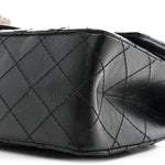 Aged Calfskin Quilted 2.55 Reissue 225 Flap Black