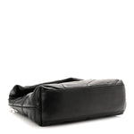 Lambskin Quilted Toy Loulou Puffer Monogram Chain Satchel Black