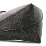 Triomphe Canvas Calfskin Teen Couer Heart Bag Tan