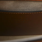 New Canvas Charisma Calfskin Crystal GG Monogram Mini Diana Tote Bag Camel Ebony