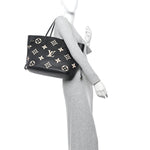 Empreinte Monogram Giant Neverfull MM Black Beige