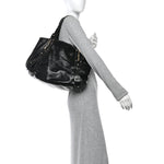 Patent Medium Pelham Shoulder Bag Black