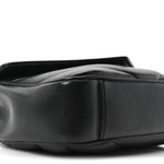 Lambskin Chevron Quilted Mini LouLou Black