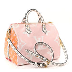 Monogram Giant Speedy Bandouliere 30 Rouge
