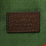 Monogram Textured Dollar Calfskin Heavy Grosgrain Web Small Maxi Horsebit Chain Shoulder Bag Beige Ebony New Acero
