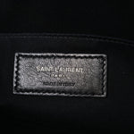 Calfskin Crocodile Embossed Monogram Lou Camera Bag Black