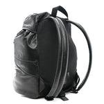 Lambskin Logo Debossed Backpack Black