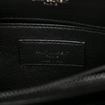Calfskin Y Quilted Monogram Monochrome Small Loulou Chain Satchel Black