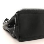 Pebbled Calfskin Medium Soho Chain Shoulder Bag Black