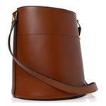 Satinated Calfskin Maillon Triomphe Bucket Bag Tan