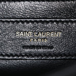 Crinkled Calfskin Matelasse Monogram Baby Niki Chain Satchel Black