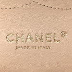 Caviar Quilted Jumbo Double Flap Beige Clair