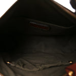 Calfskin Marcie Top Handle Bag Sepia