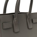 Grained Calfskin Baby Sac De Jour Fog