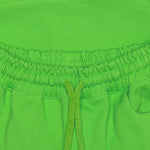Embroidery Patch Detail Sweats - Neon Green