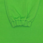 Embroidery Patch Detail Sweats - Neon Green