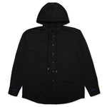 Oversized Fit Hoodie Shirt - Black