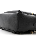Pebbled Calfskin Soho Chain Backpack Black