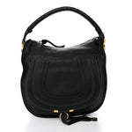 Calfskin Medium Marcie Satchel Black