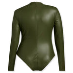 adidas x IVY PARK Women's Plus Size Faux Leather Bodysuit - Wild Pine