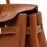Taurillon Clemence Birkin 35 Gold