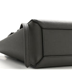 Grained Calfskin Nano Belt Bag Grey