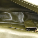 Lambskin Mini GG Milano Top Handle Shoulder Bag Green