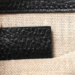Dollar Calfskin Small Interlocking G Shoulder Bag Black