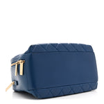 Lambskin Quilted Medium Trendy CC Bowling Bag Blue