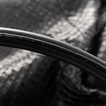 Snakeskin Large Sukey Tote Black