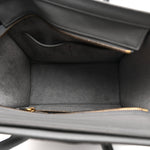 Baby Drummed Calfskin Micro Luggage Kohl