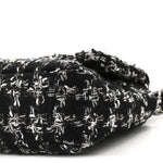 Tweed Quilted Large Chanel 19 Flap Black Silver Ecru