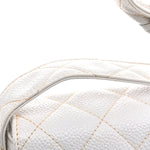 Caviar CC Shoulder Bag White