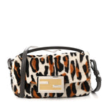 Calf Hair Leopard Print Phone Baguette Moro