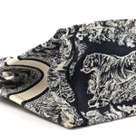 Calfskin Dioriviera Toile De Jouy Small Book Tote With Strap Blue Multicolor