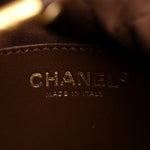 Shiny Calfskin Quilted Mini Chanel 22 Brown