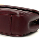 Lambskin Chevron Quilted Small LouLou Rouge Cabernet