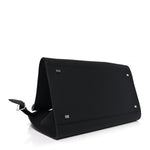 Matte Grained Calfskin Soft Margaux 15 Black