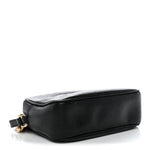Pebbled Calfskin Small Soho Disco Bag Black