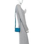 Paper Calfskin Maxi Intreccio Extra Mini Cassette Crossbody Bag Blue