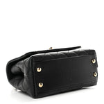 Caviar Quilted Extra Mini Coco Handle Flap Black